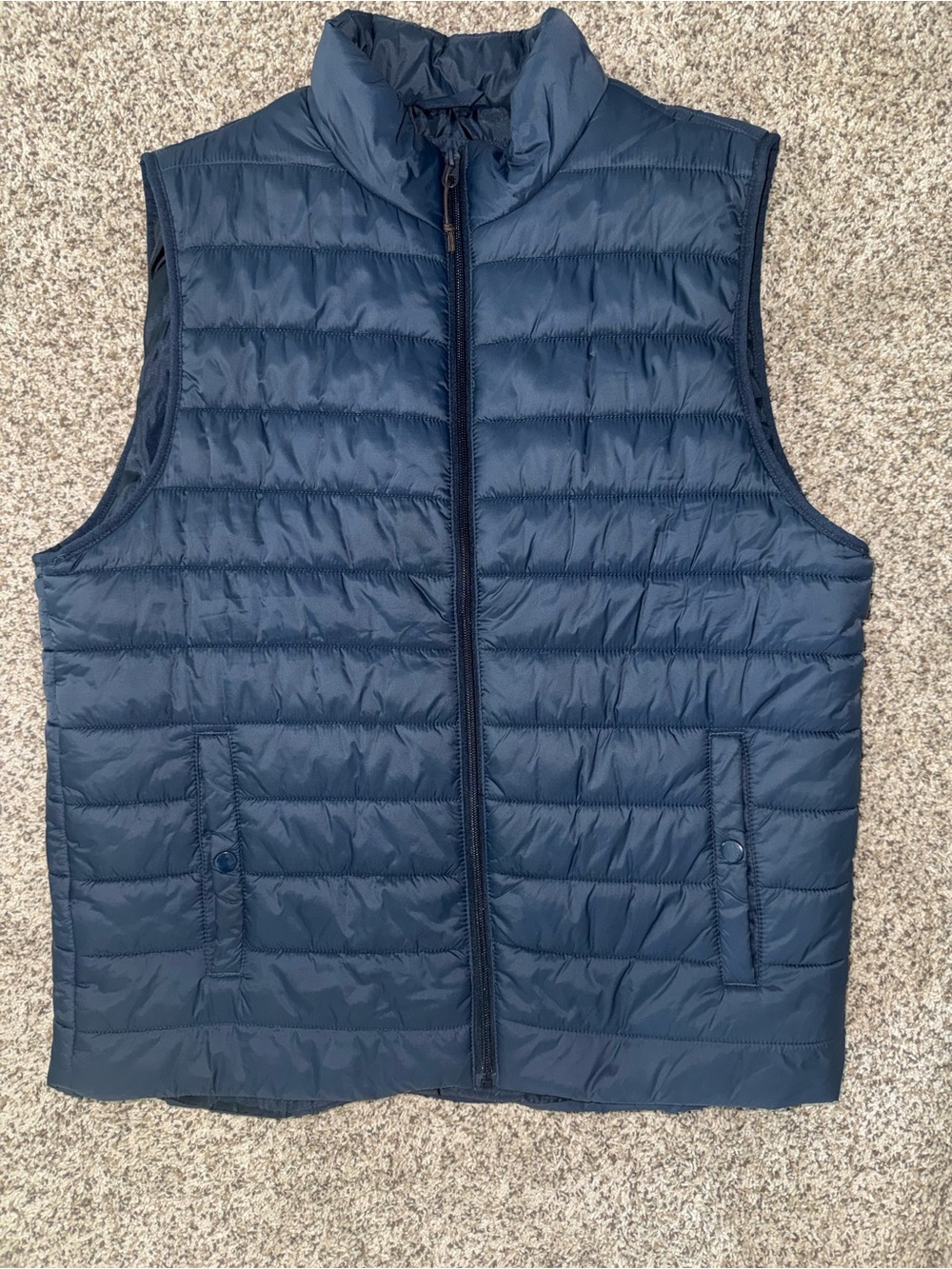 Men's Goodfellow & Co Navy Quilted Packable Puffer Vest Size Medium